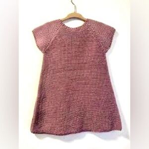 Pearls & Popcorn Rose de Bois Victoria Sweater Dress 4T EUC